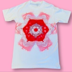 tie dye tshirt star flower mandala kaleidoscope M